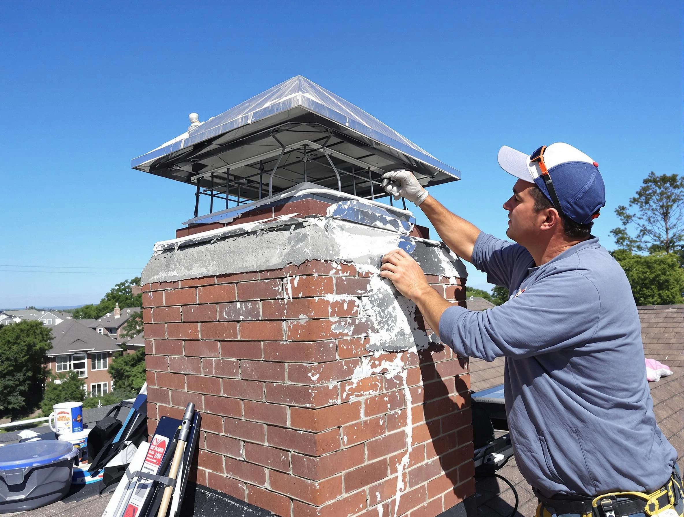 Chimney Crown Services service in Applewood, CO