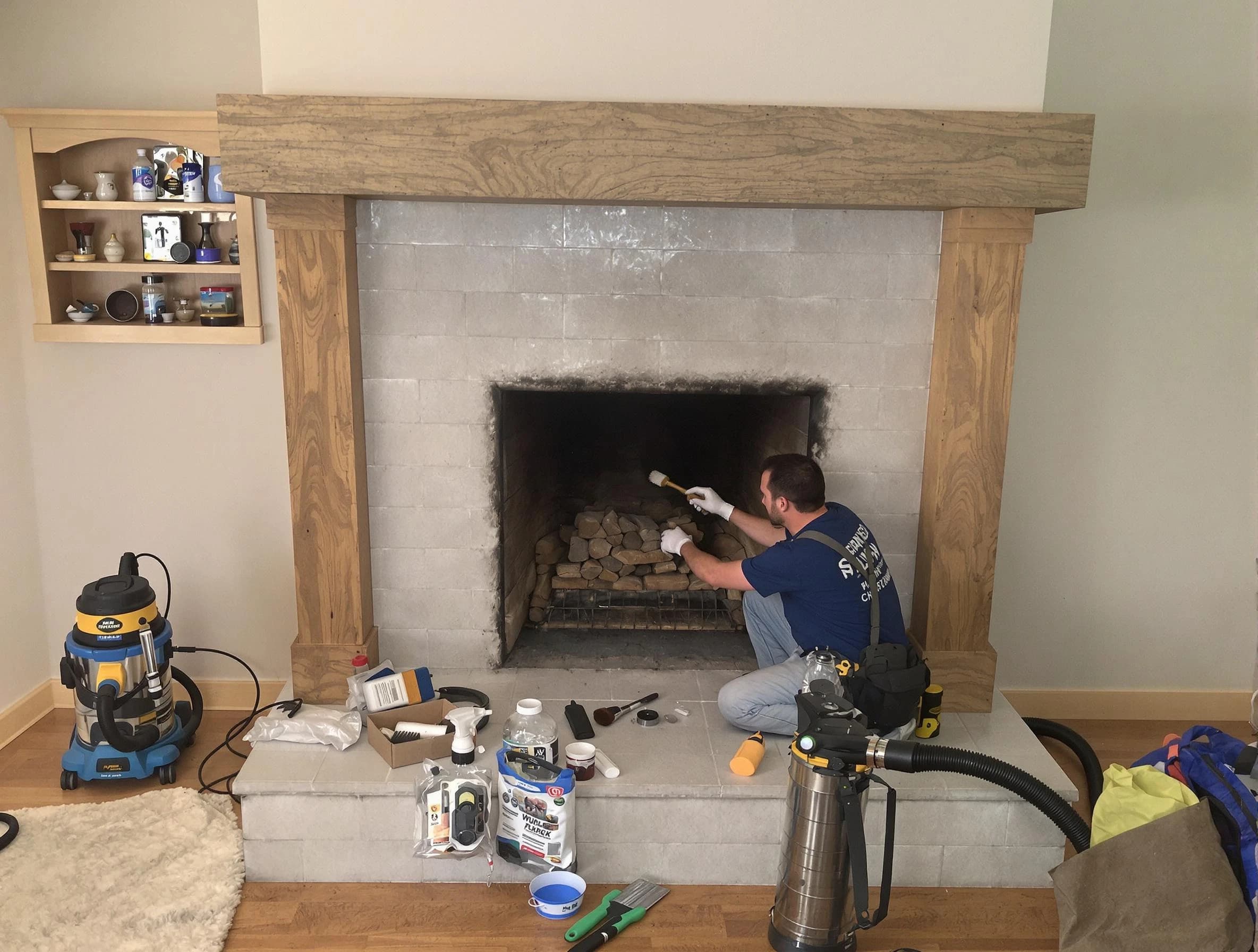 Detailed creosote removal process by Applewood Chimney Sweep in Applewood, CO