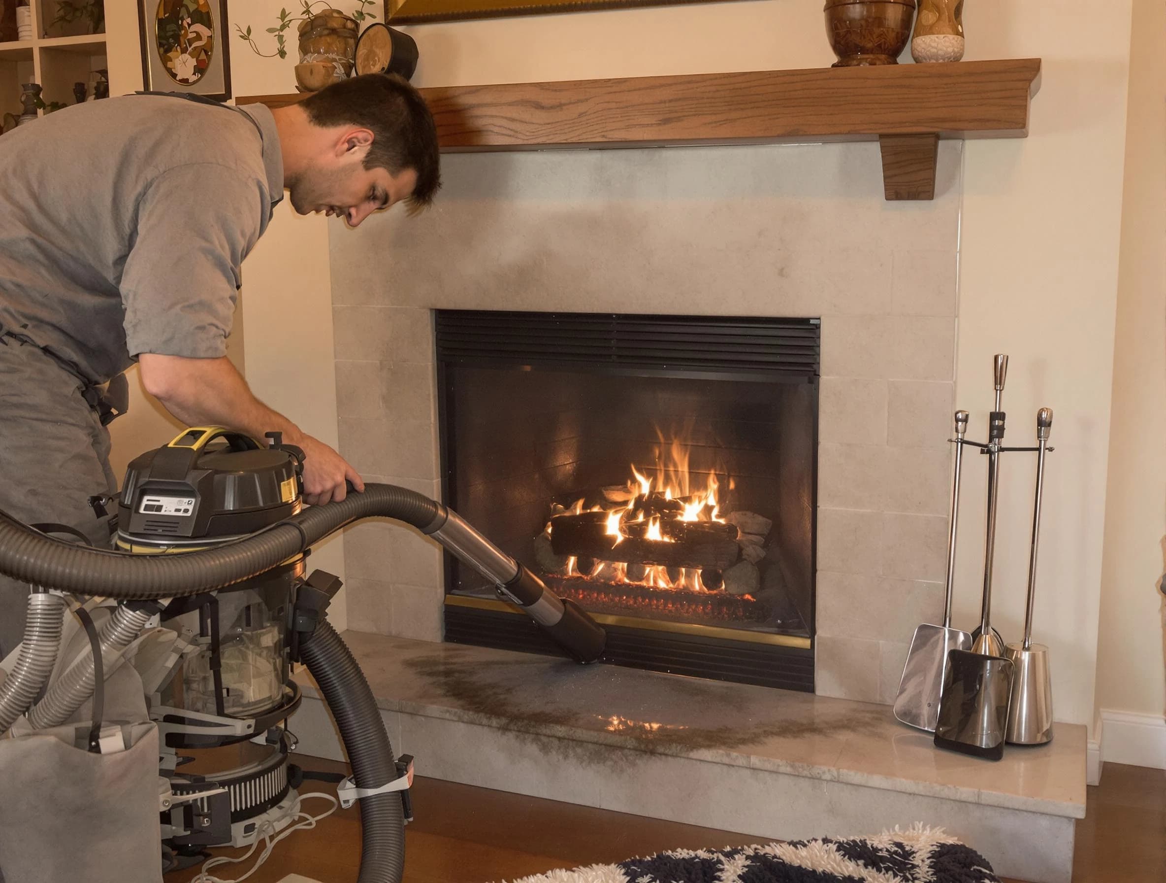 Routine fireplace upkeep by Applewood Chimney Sweep in Applewood, CO