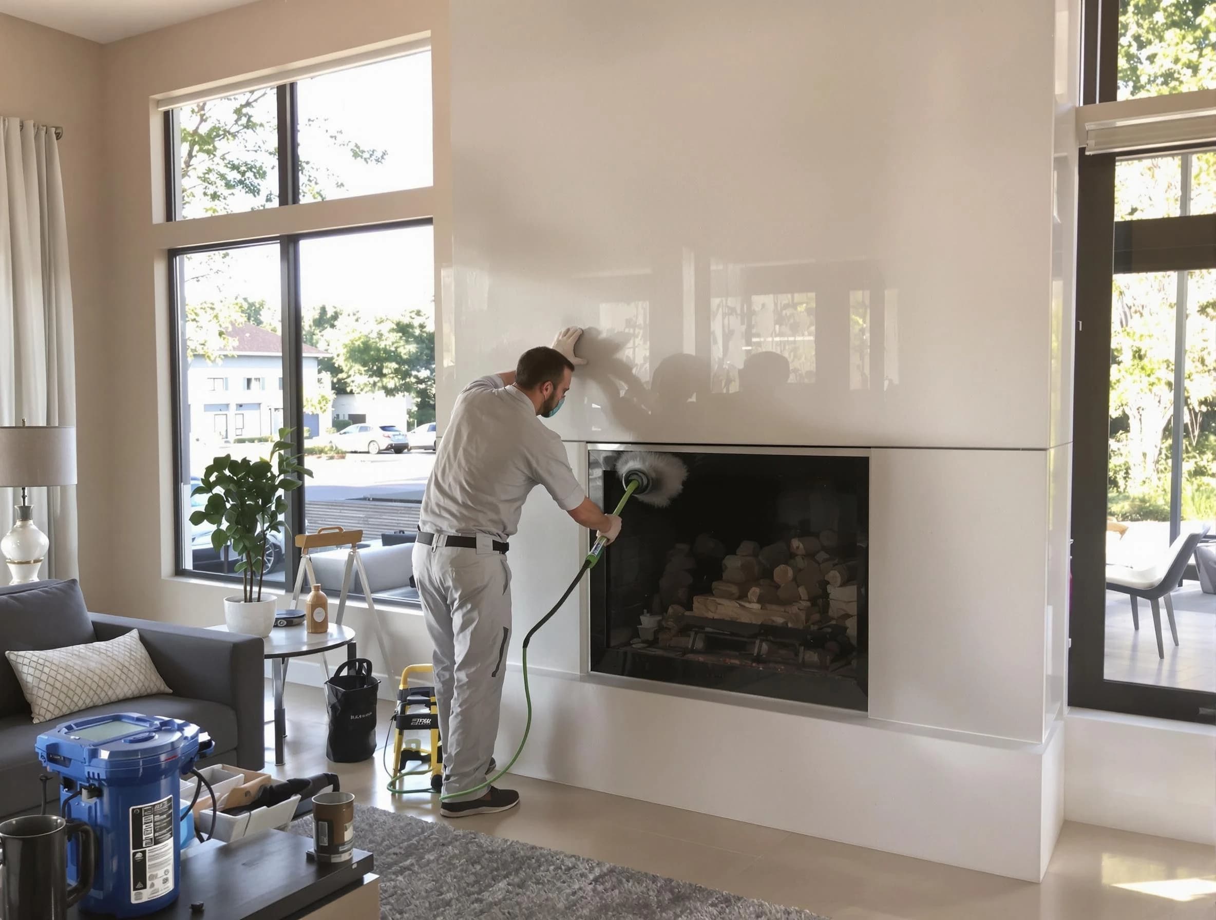 Applewood Chimney Sweep performing thorough soot removal in Applewood, CO