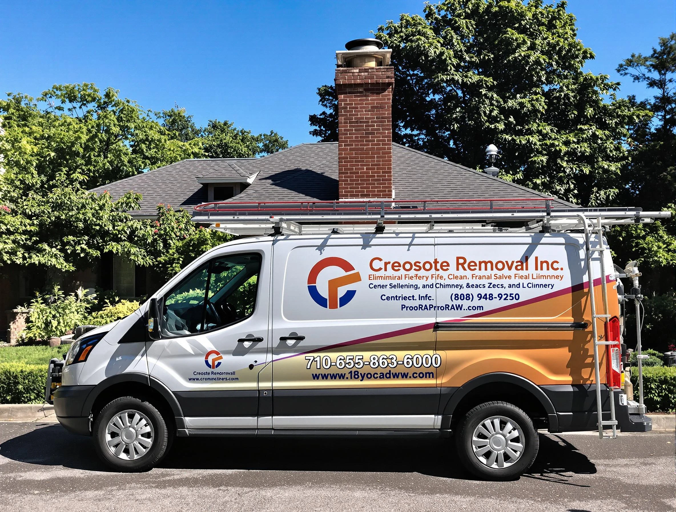 Applewood Chimney Sweep technician removing creosote safely in Applewood, CO